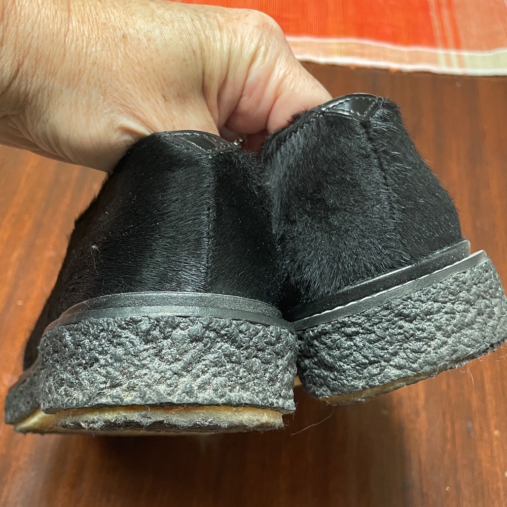 Luxury Adieu Paris Two-Tone Derby Shoes with real pony hair & creeper platform - Picture 4 of 7